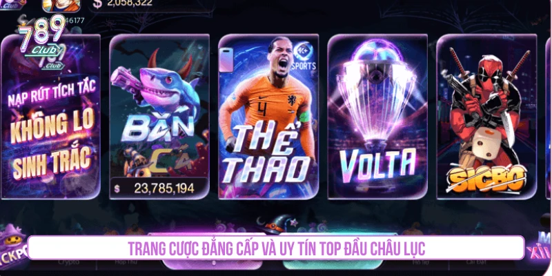 Trang cược đẳng cấp và uy tín top đầu châu lục